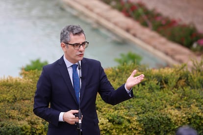 Félix Bolaños, antes de la apertura de la Conferencia Sectorial de la Administración de Justicia celebrada en Córdoba.