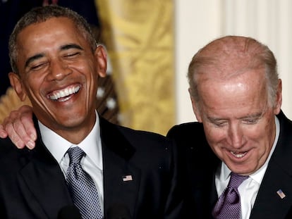 Barack Obama y Joe Biden, en la Casa Blanca en 2015.