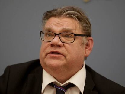 El ministro de Exteriores fin&eacute;s, Timo Soini. 