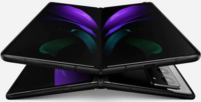 Samsung Galaxy Z Fold 2 en color negro.