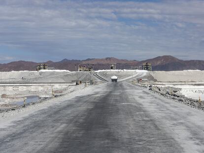 Una mina de litio en el desierto de Atacama, Chile.