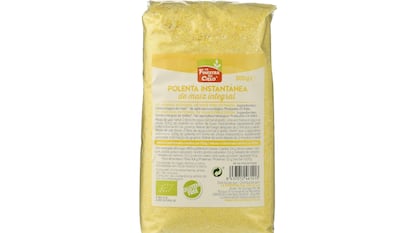 Paquete de 500 gramos de polenta integral de la marca La Finestra Sul Cielo.