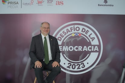 Luis Fernando Munera durante una entrevista con EL PAÍS.