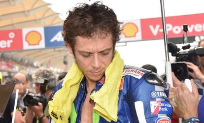 Rossi, en el Gran Premio de Malasia.