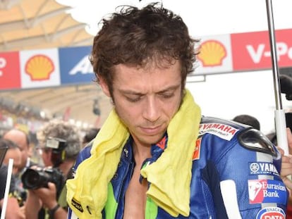 Rossi, en el Gran Premio de Malasia.