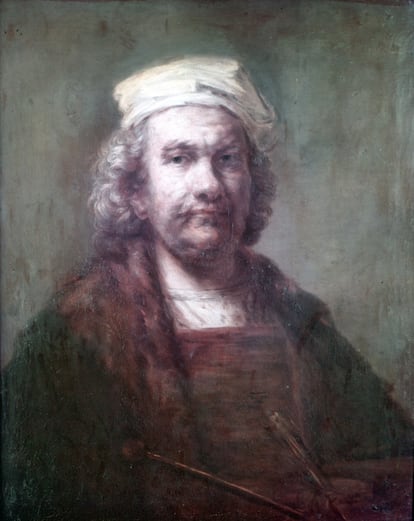 Falso 'Autorretrato' de Rembrandt que se guarda en los almacenes del Museo del Prado.