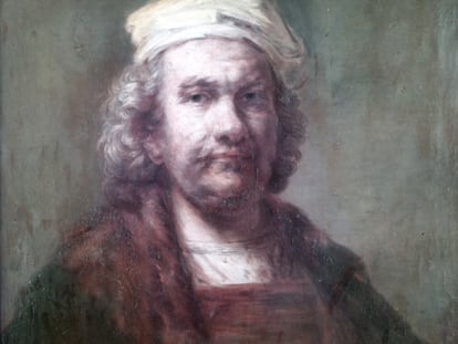 Falso 'Autorretrato' de Rembrandt que se guarda en los almacenes del Museo del Prado.