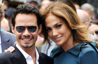 Marc Anthony y Jennifer Lopez, en 2011.