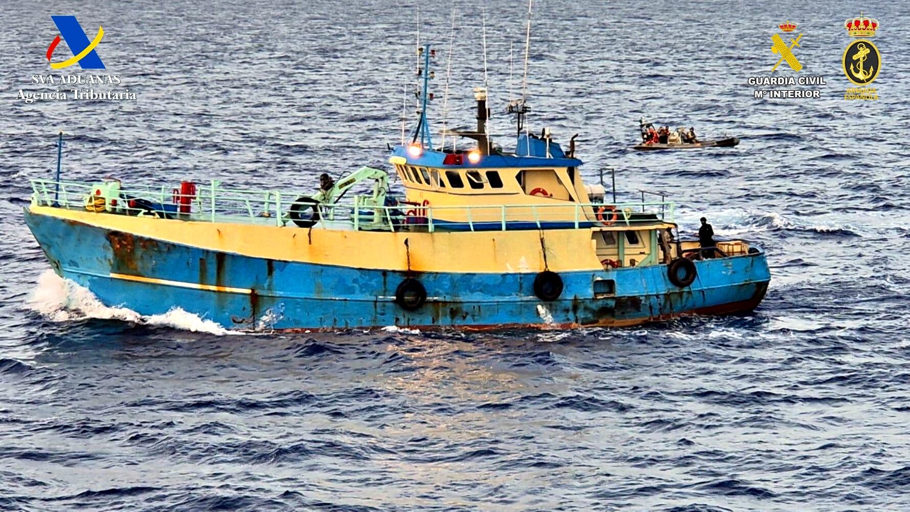 Interceptado con 3 toneladas de cocaína un barco ‘fantasma’ que surtía a las narcolanchas en alta mar