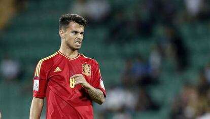 Suso, en el partido contra Uruguay del Mundial sub-20.