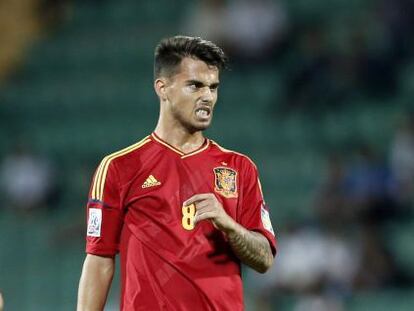 Suso, en el partido contra Uruguay del Mundial sub-20.