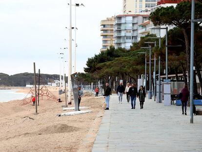 El paseo de Platja d'Aro este sábado.