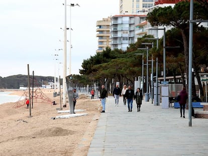 El passeig de Platja d'Aro aquest dissabte. 