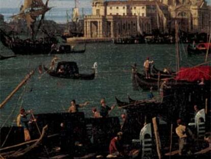 Detalle de la <i>Vista del muelle hacia el oeste.</i>