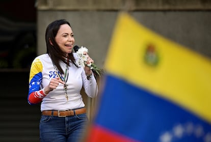 Corina Machado en Caracas, el 9 de enero de 2025. 