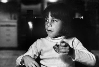 Jamie Lee Curtis, quando criança, na década de 1960.