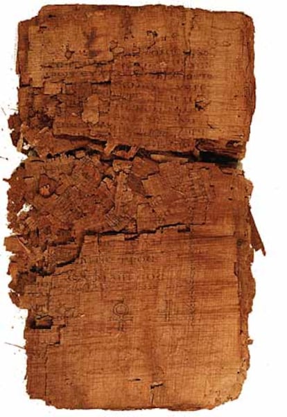 Imagen de los manuscritos, antes de que se iniciara su restauración.