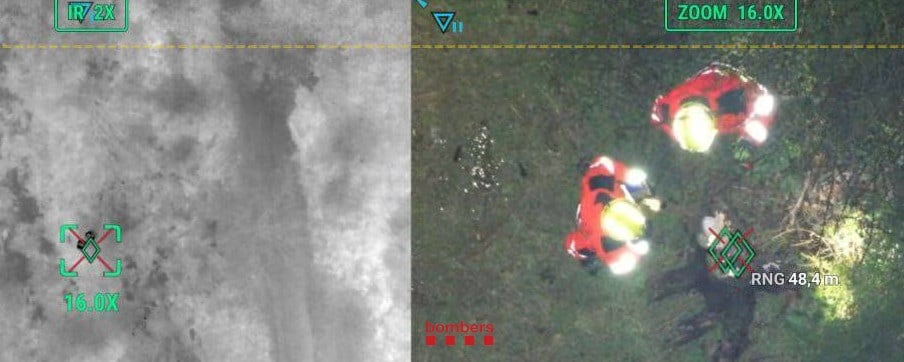 Los bomberos siguen por el aire la búsqueda del conductor desaparecido en Llinars