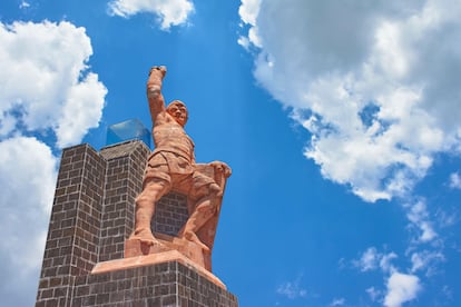 El Monumento al Pípila, en lo alto de Guanajuato.