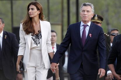 Mauricio Macri y su esposa Juliana Awada.