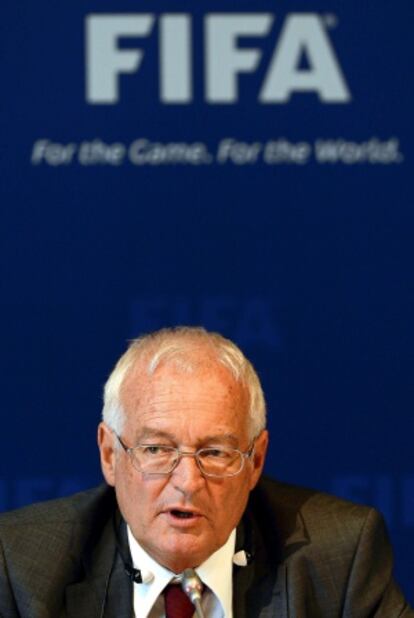 El presidente de las dos cámaras del Comité Ético de la FIFA, Hans-Joachim Eckert.