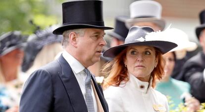 El príncipe Andrés y Sara Ferguson, en Ascot en 2016.