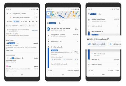 Nuevas funciones de Google Maps.