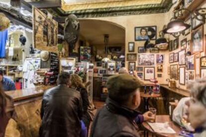 La taberna Calle Melancolía, templo del cantautor Joaquín Sabina.