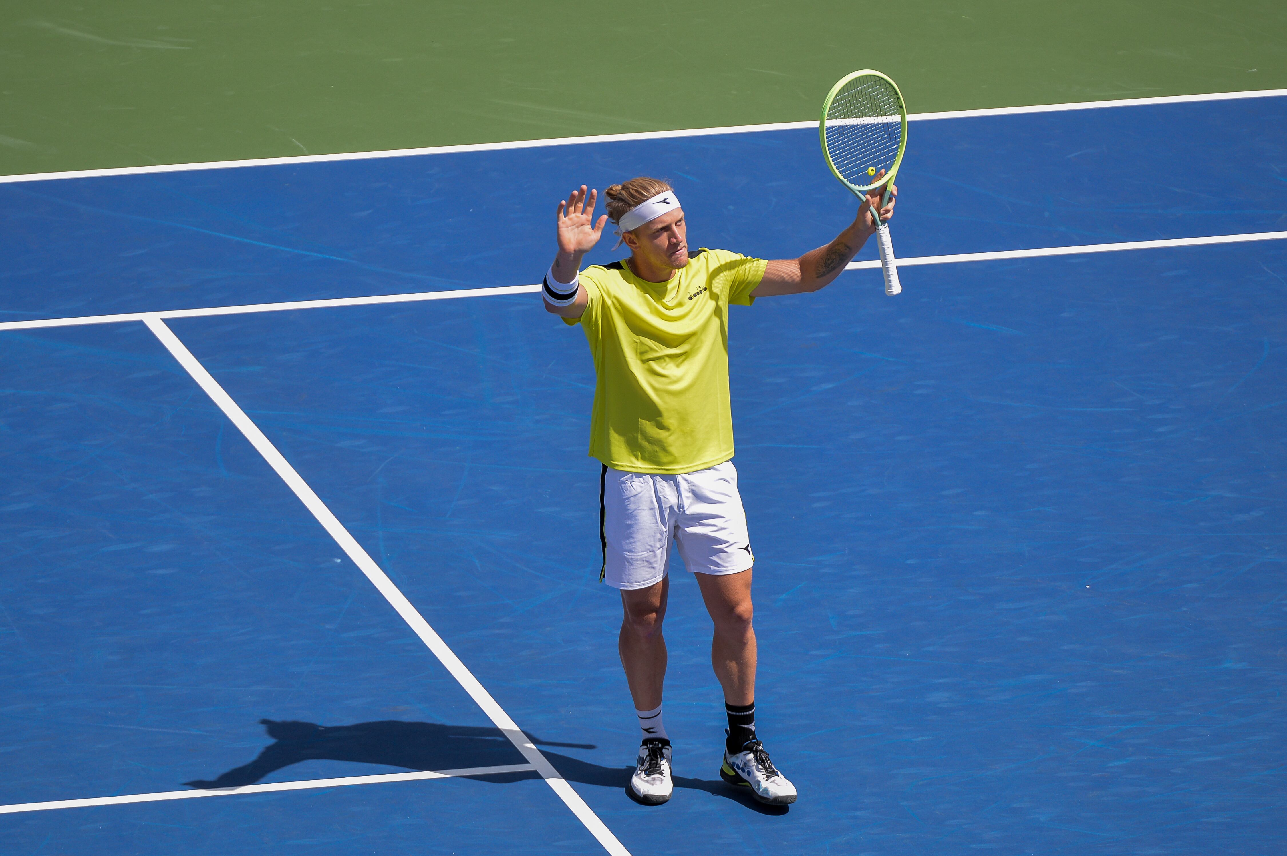 Alejandro Davidovich celebra su pase a las semifinales del Másters 1000 de Canadá