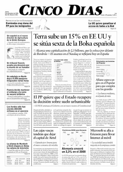 1999. Terra arrasa en el Nasdaq de EEUU.