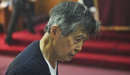 El ex presidente peruano Alberto Fujimori el 17 de octubre de 2013.