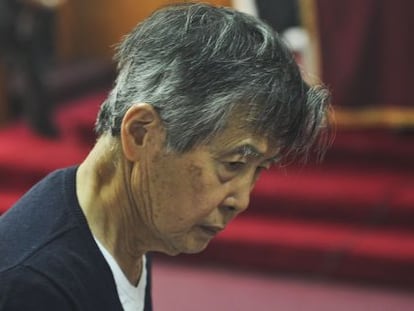 El ex presidente peruano Alberto Fujimori el 17 de octubre de 2013. 