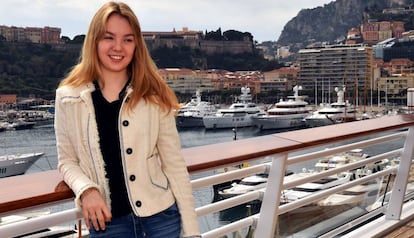 La Princesa Alexandra de Hannover en Montecarlo, en marzo de 2016.