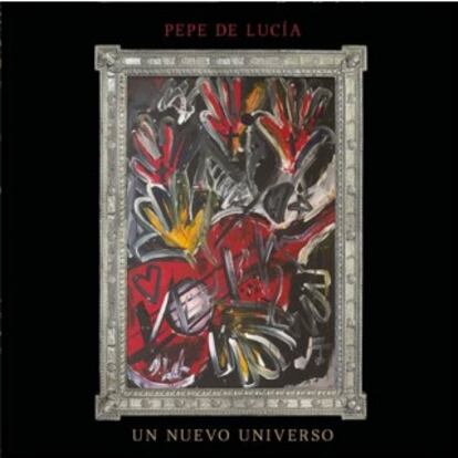 La portada de 'Un nuevo universo', con una ilustración de Domingo Zapata que representa las manos de Paco de Lucía escapando de la oscuridad.