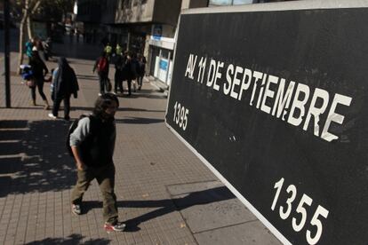 Avenida 11 de septiembre, en Santiago de Chile