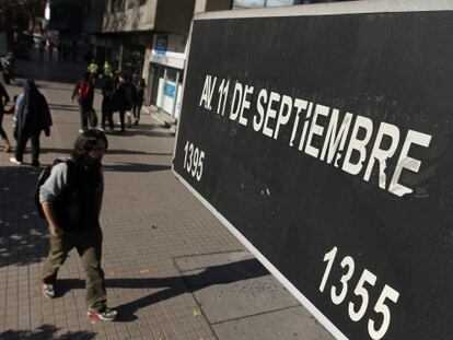 Avenida 11 de septiembre, en Santiago de Chile