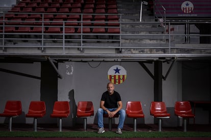 En la imagen, Juanjo García, entrenador del CE Júpiter.