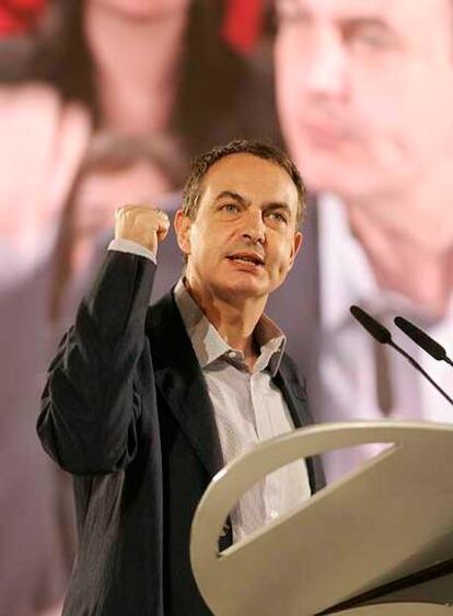 José Luis Rodríguez Zapatero, en el mitin de Talavera.