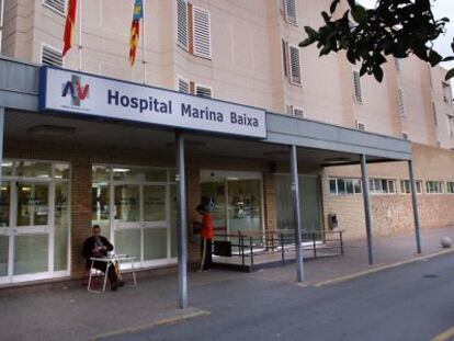 An archive photo of the Marina Baixa Hospital (La Vila Joiosa, Alicante).