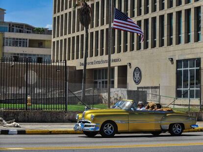 La embajada de EE UU en La Habana.