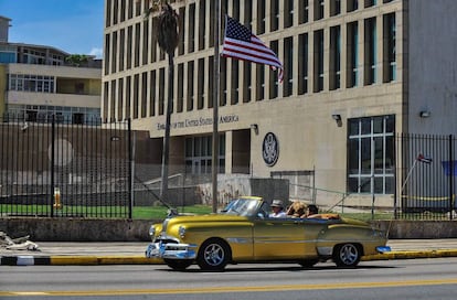 La embajada de EE UU en La Habana.