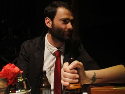 Francisco Valero, en la representación de 'Marx en Lavapiés'.