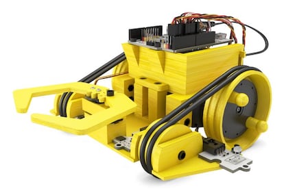 Las empresas españolas también están presentes en el CES. En este caso, la compañía Bq presenta Mi Primer Kit de Robótica, que ofrece las piezas para crear robots caseros.