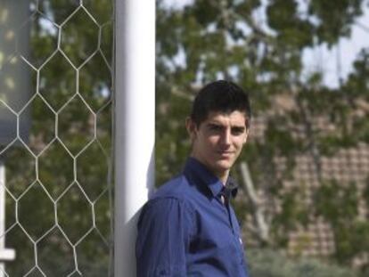 Thibaut Courtois, en la ciudad deportiva del Atlético.