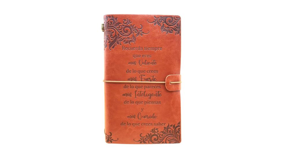 Cuaderno de cuero.