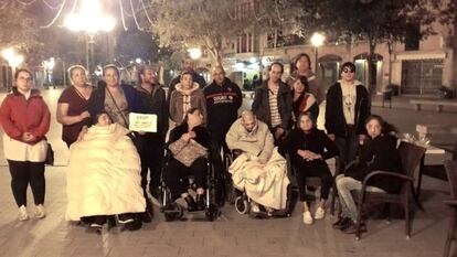 Familia que será desahuciada en Llucmajor (Stop Desahucios).