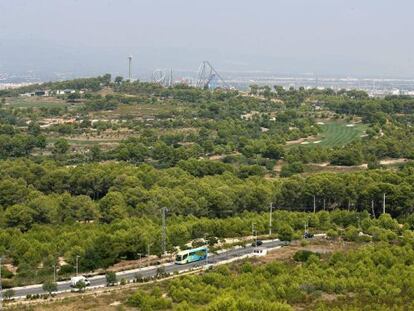 The area where the new Barcelona World complex will be built.