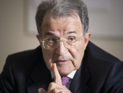 Romano Prodi, el miércoles pasado en una charla en Barcelona.