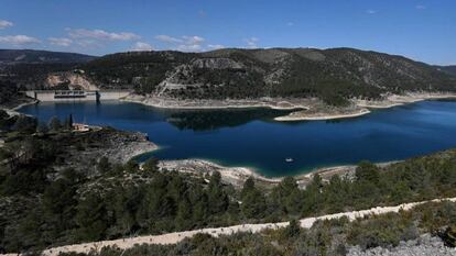 Pantano de Entrepeñas, en el Tajo, junto a Sacedón (Guadalajara).