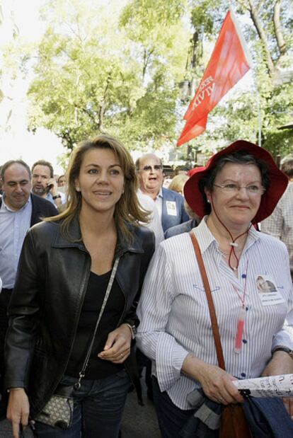 María Dolores de Cospedal, en una protesta antiabortista.